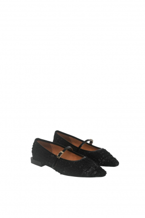 人造纖維平底鞋