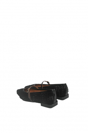 人造纖維平底鞋