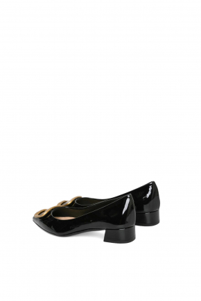 山羊皮密頭高跟鞋