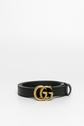 Leather With Double G Buckle 腰帶