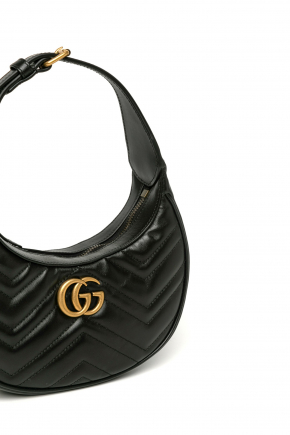 Gg Marmont Half-Moon-Shaped Mini Bag 鏈條袋/單肩袋