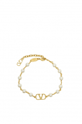 Vlogo Signature With Pearls 手鏈