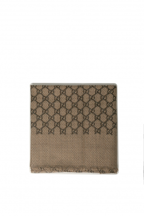 Gg Damier Wool Silk Stole 圍巾