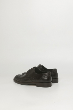 小牛皮布洛克鞋