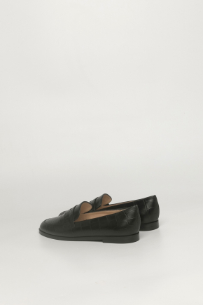 鱷魚壓紋皮革樂福鞋