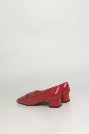 小牛皮密頭高跟鞋