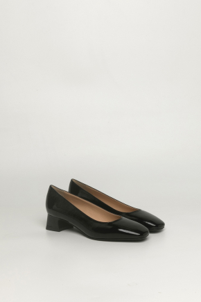 小牛皮密頭高跟鞋