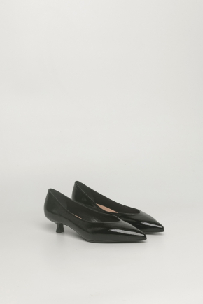 Naplak皮革密頭高跟鞋