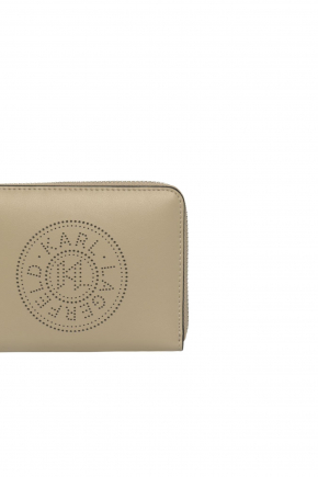 K/circle Perforated Small Zip 銀包