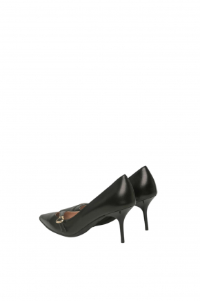 皮革密頭高跟鞋