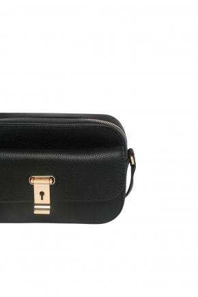 粒面小牛皮革斜揹袋