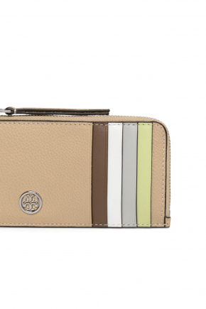 Robinson Pebbled Top-Zip 卡片包/零錢包