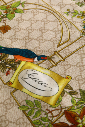 Printed Silk Carre 圍巾