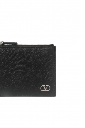 粒面小牛皮革卡片包/零錢包