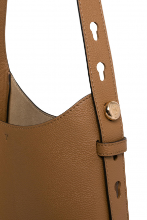 荔枝紋皮革單肩袋