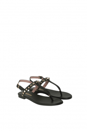 皮革人字拖/涼鞋