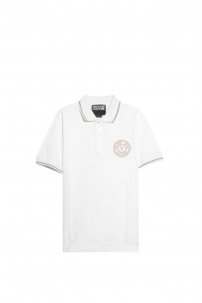 Embroidered V-Emblem Polo衫