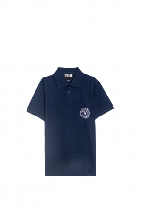 Embroidered V-Emblem Polo衫