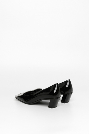 Belle Vivier Metal Buckle In Patent Leather 密頭高跟鞋